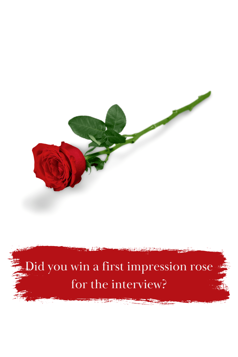 Did you win a first impression rose for the interview?