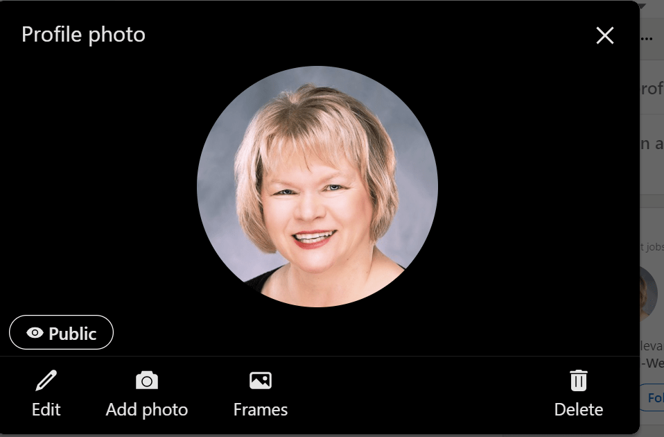 LinkedIn Profile Photo Settings
